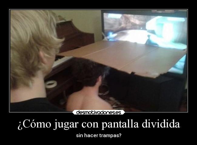 ¿Cómo jugar con pantalla dividida -