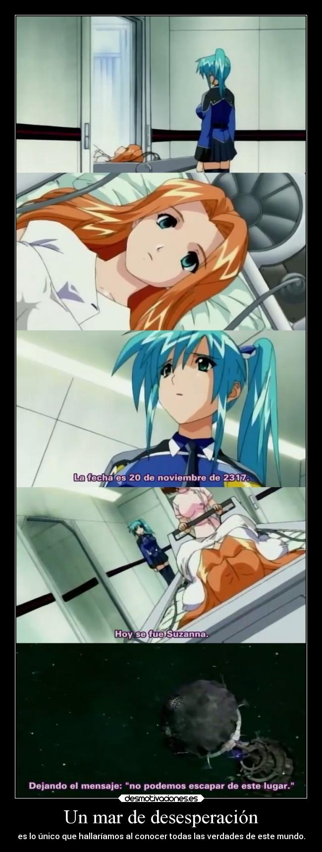 carteles muerte dolor miedo mundo anime raptorhunters harukaze manga otaku divergence eve verdades misaki desmotivaciones