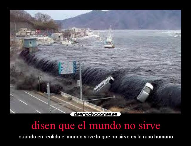 disen que el mundo no sirve -