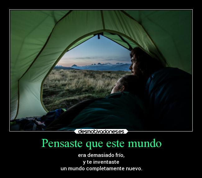 Pensaste que este mundo -