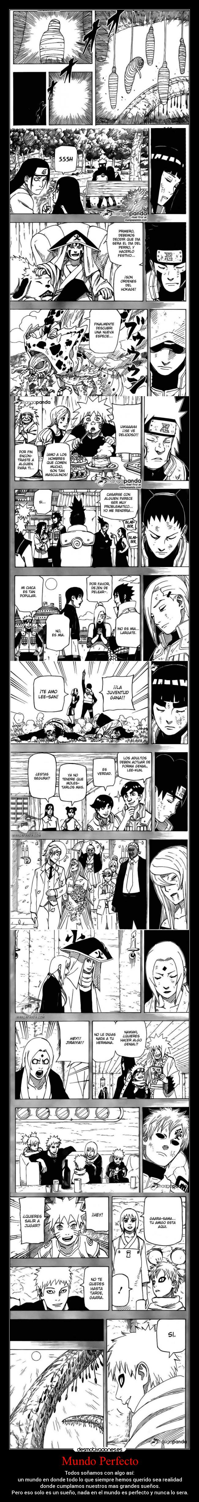 Mundo Perfecto - Todos soñamos con algo así:
un mundo en donde todo lo que siempre hemos querido sea realidad
donde cumplamos nuestros mas grandes sueños.
Pero eso solo es un sueño, nada en el mundo es perfecto y nunca lo sera.
