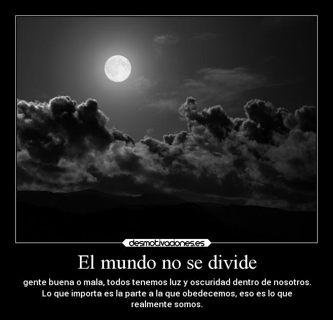 El mundo no se divide -