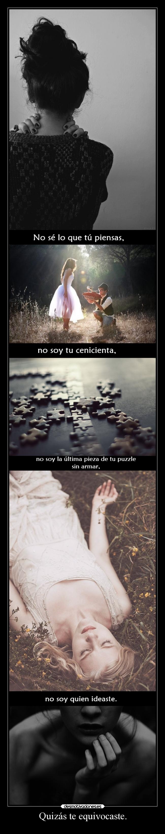 Quizás te equivocaste. -