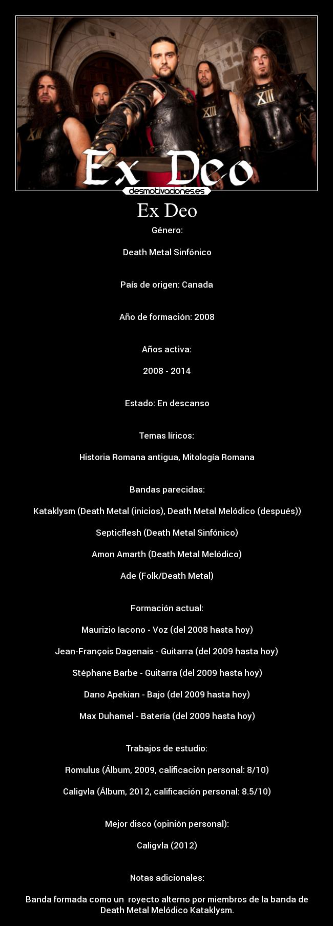 carteles musica rock exdeo metalsinfonico deathmetal heavymetal metallum desmotivaciones