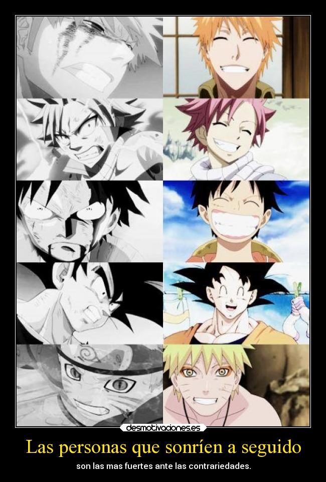 Las personas que sonríen a seguido -