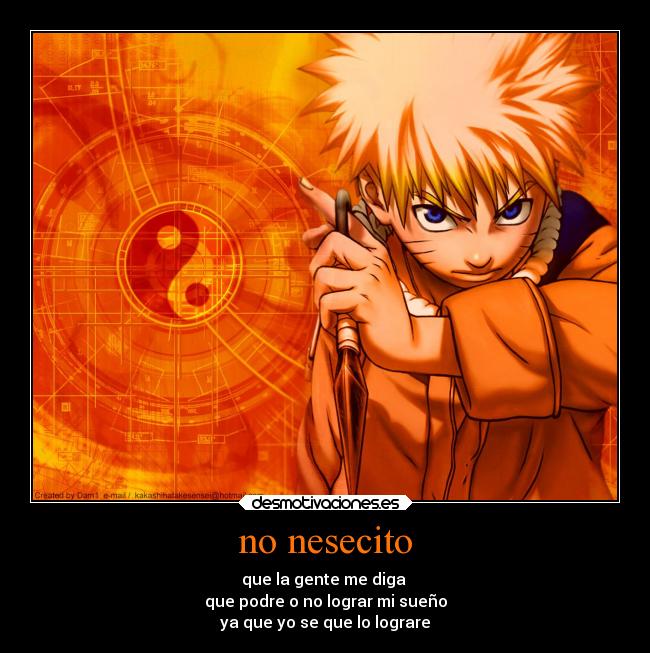 carteles naruto anime desmotivaciones