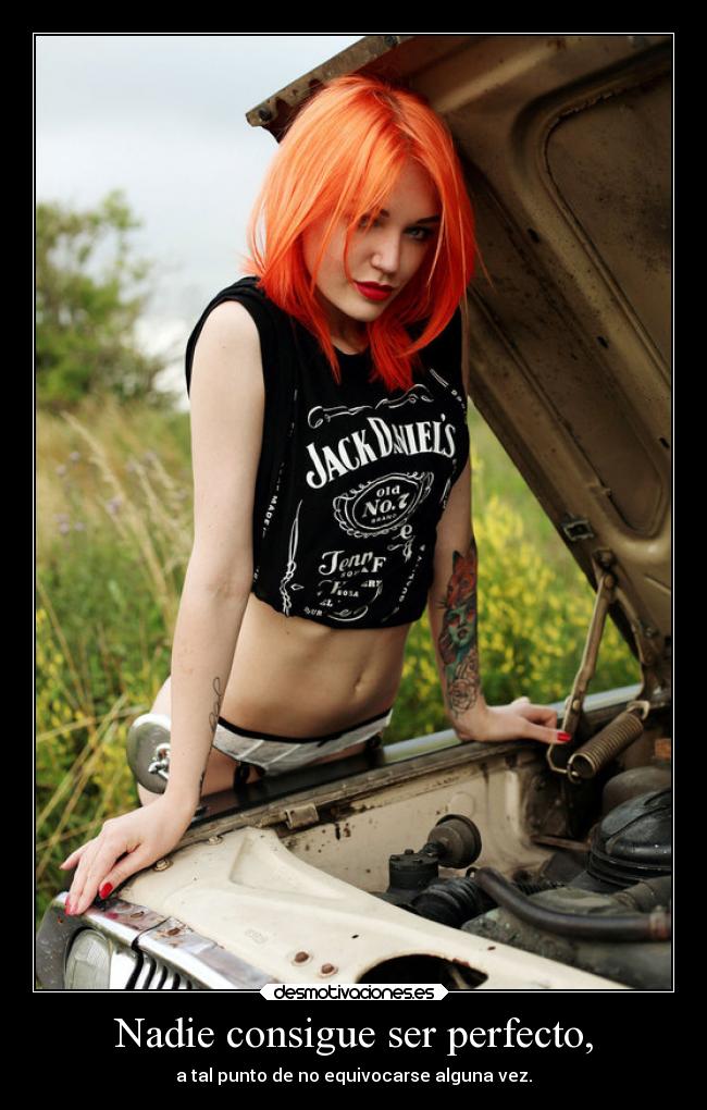 Nadie consigue ser perfecto, - 