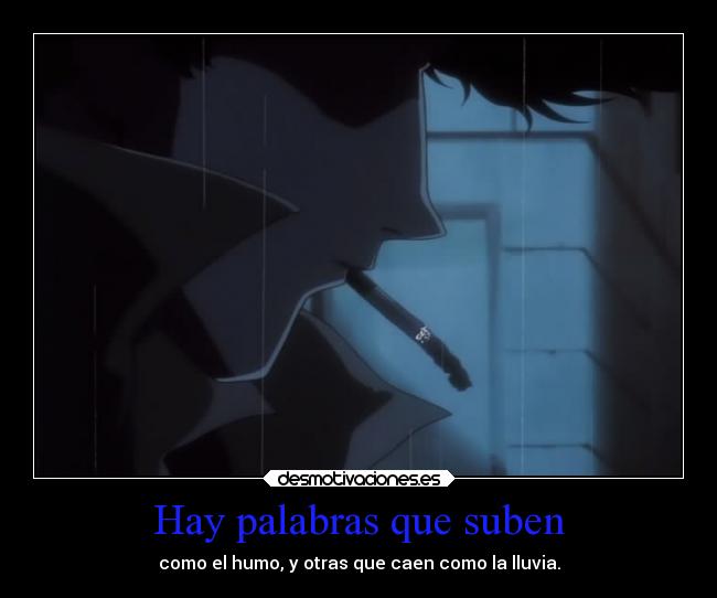 carteles obstaculos anime humo cigarro spike desmotivaciones