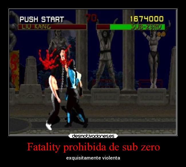 Fatality prohibida de sub zero -