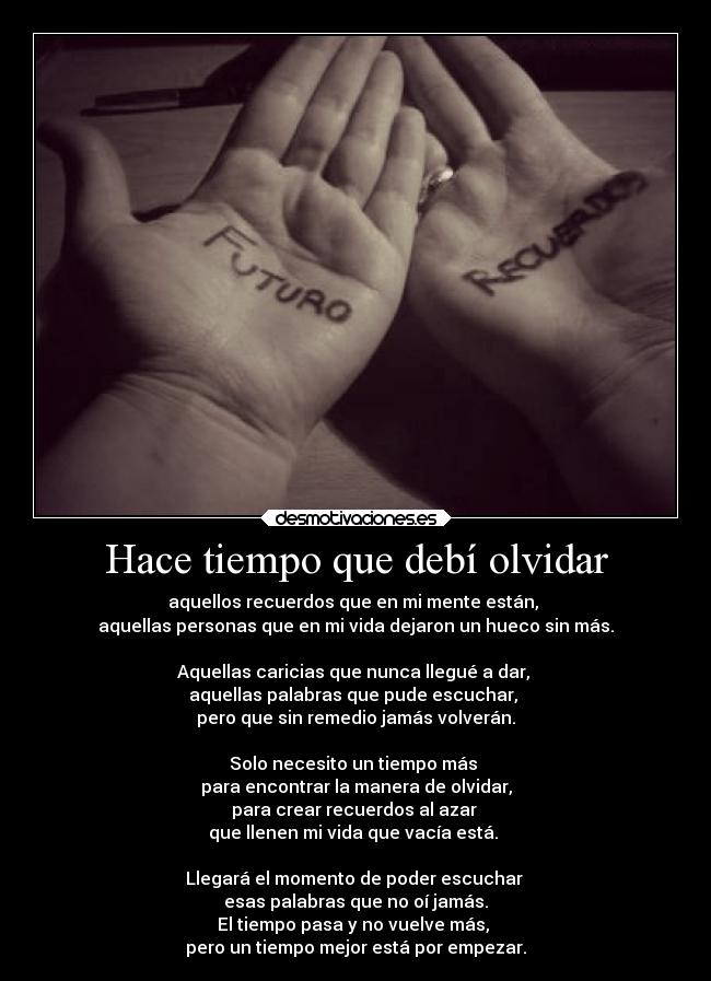 Hace tiempo que debí olvidar - 