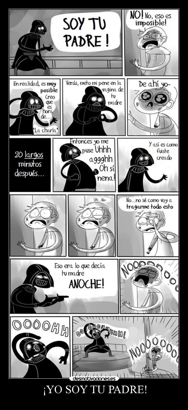 carteles padre alegria darthrabino metelaporelladooscuroajajajja lalala desmotivaciones