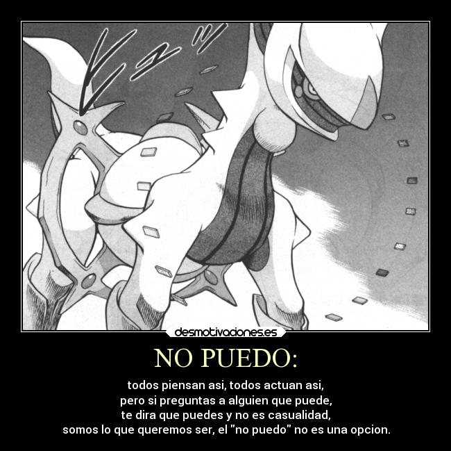 NO PUEDO: -