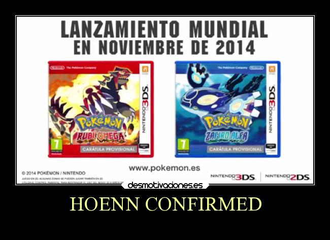 HOENN CONFIRMED - 