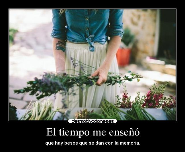 El tiempo me enseñó - 