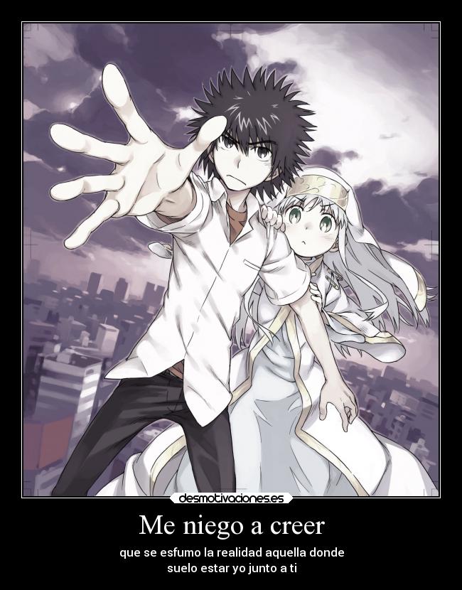 Me niego a creer -