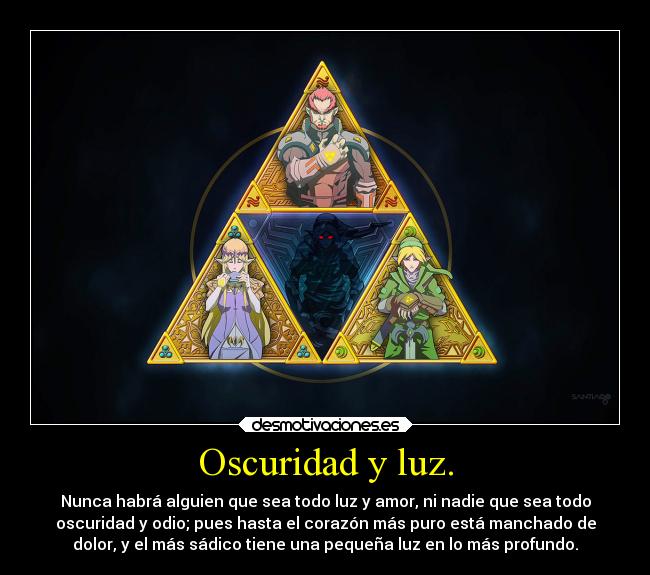 carteles sentimientos videojuegos the legend zelda link ganondorf desmotivaciones