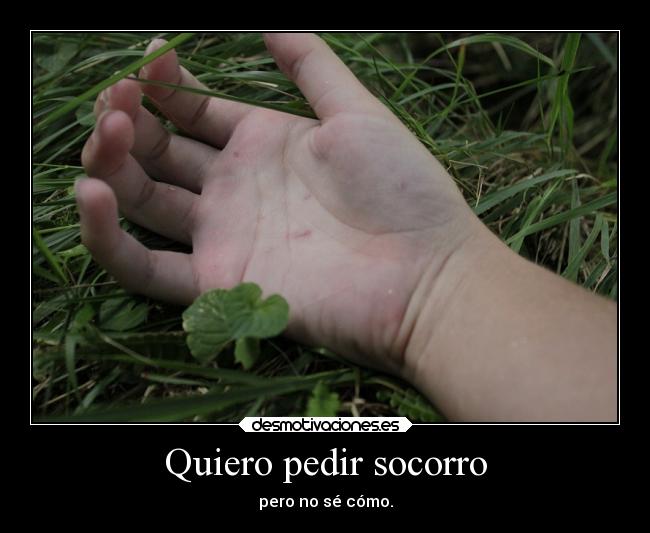 Quiero pedir socorro - 