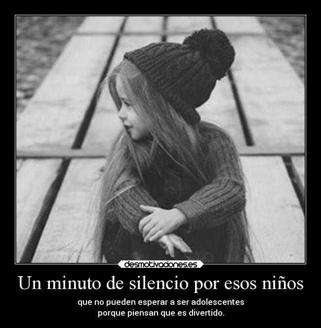 Un minuto de silencio por esos niños -