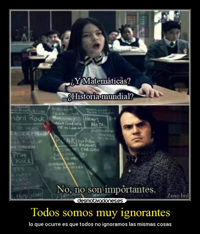 Todos somos muy ignorantes - 