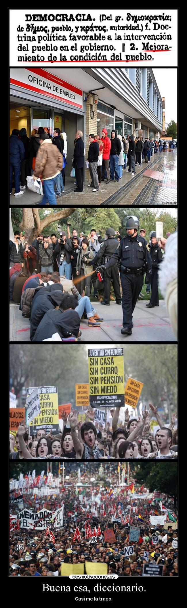 carteles sociedad politica diccionario definicion democracia manifestacion parados algoserioporunavez desmotivaciones