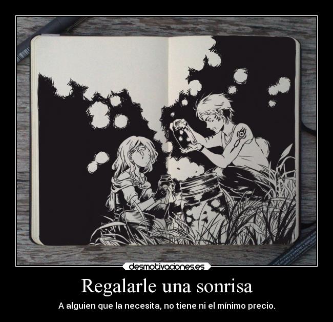 carteles sonrisa sonrisa anime amistad risa alegria seira desmotivaciones