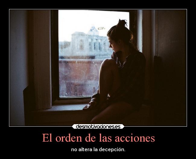 El orden de las acciones - 