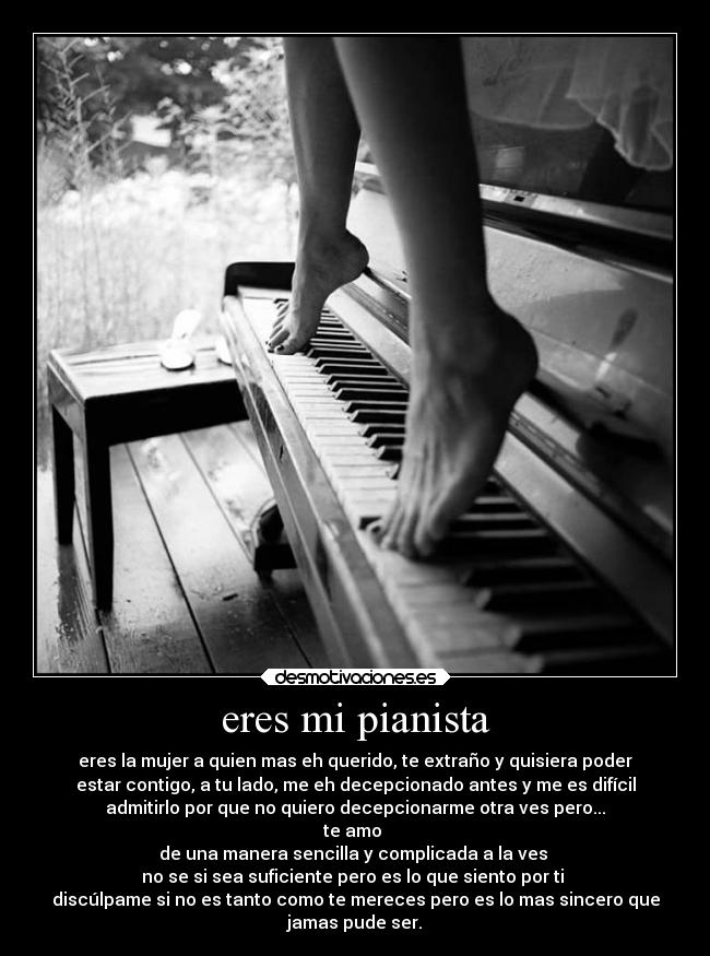 eres mi pianista -