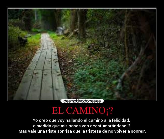 EL CAMINO¡? -