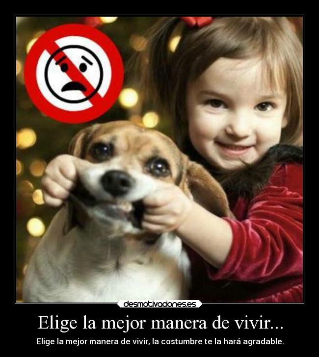 Elige la mejor manera de vivir... - Elige la mejor manera de vivir, la costumbre te la hará agradable.