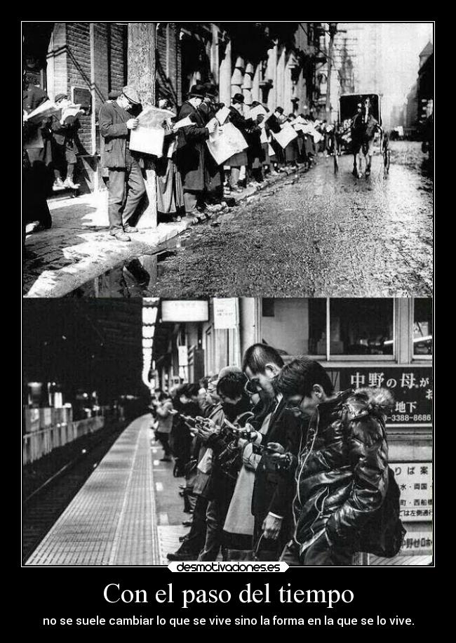 Con el paso del tiempo -