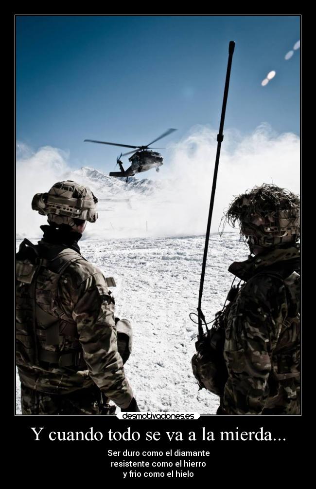 carteles vida guerra soldados desmotivaciones