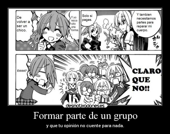 Formar parte de un grupo - 