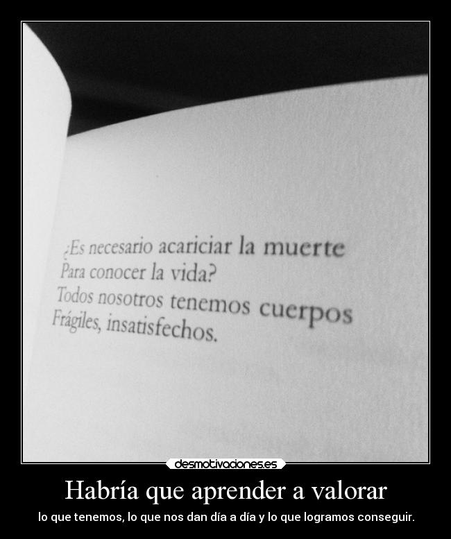 carteles vida lamusicaesmialma vidamuerte traumadefindelibro valor meaburro yerg humanidad objetos desmotivaciones