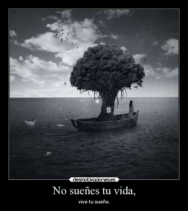 No sueñes tu vida, - vive tu sueño.