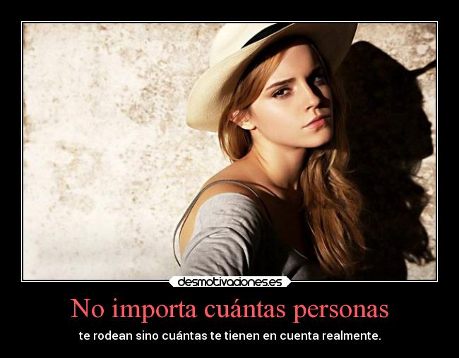 No importa cuántas personas -