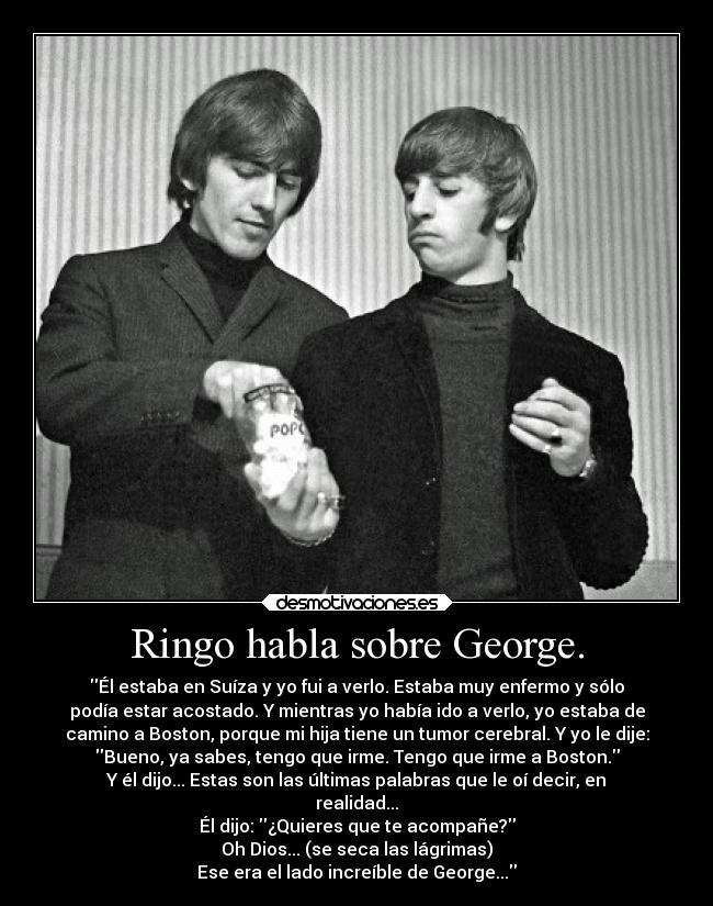 Ringo habla sobre George. - 