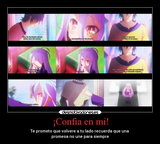 carteles vida tristeza promesas familia ausencia amor anime game life sora shiro sthep jibril desmotivaciones