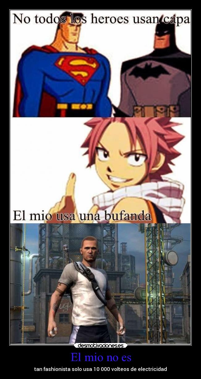 El mio no es - tan fashionista solo usa 10 000 volteos de electricidad