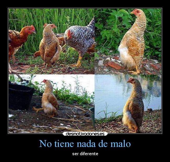No tiene nada de malo - ser diferente