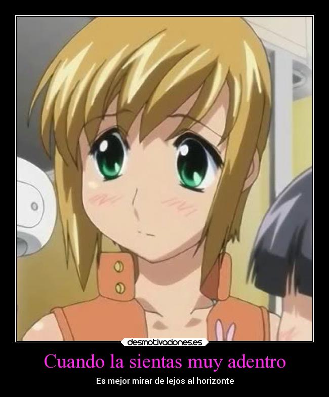 Cuando la sientas muy adentro - Es mejor mirar de lejos al horizonte