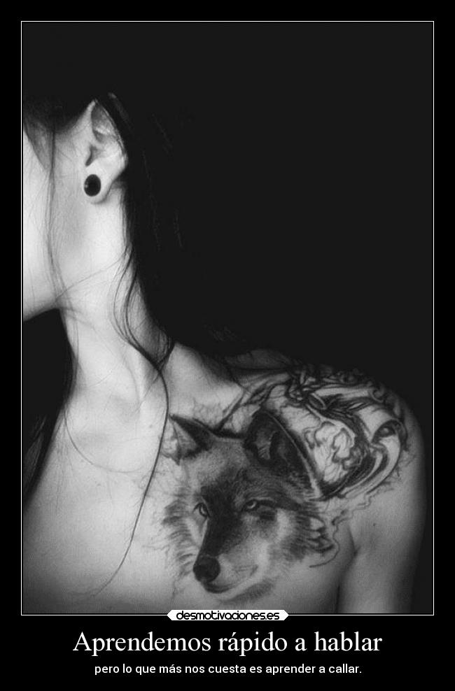 Aprendemos rápido a hablar - 