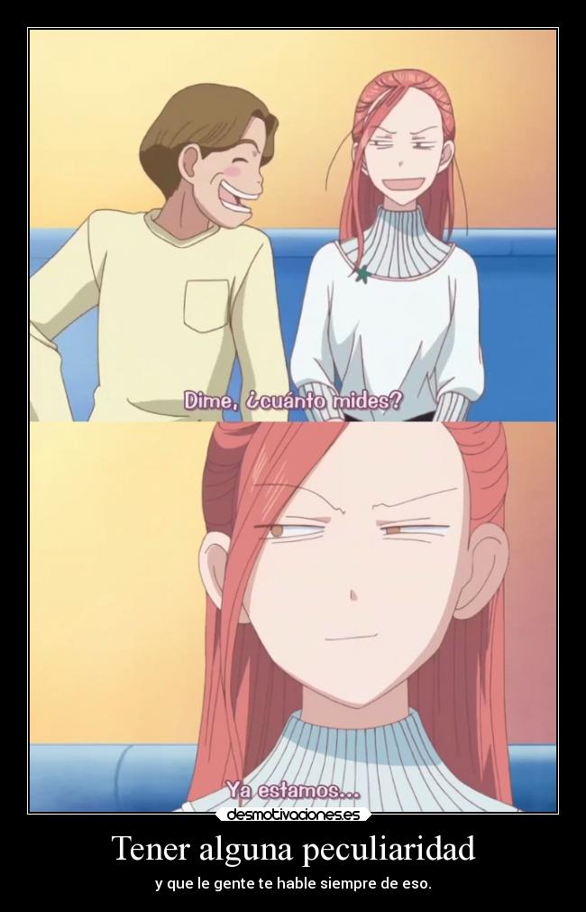 Tener alguna peculiaridad -