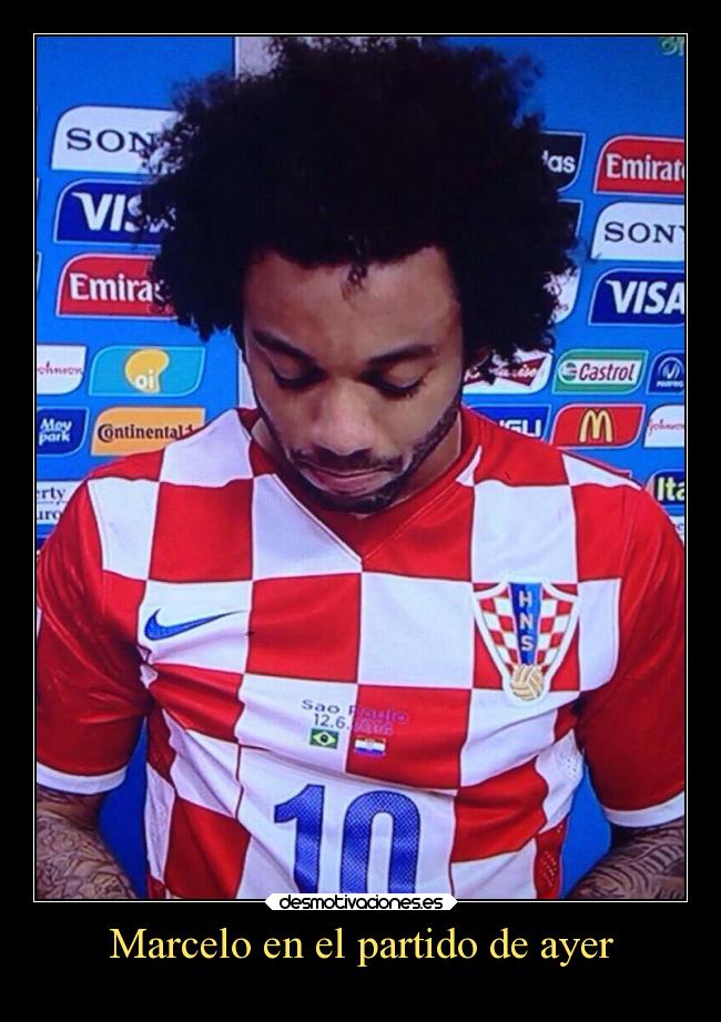 Marcelo en el partido de ayer - 