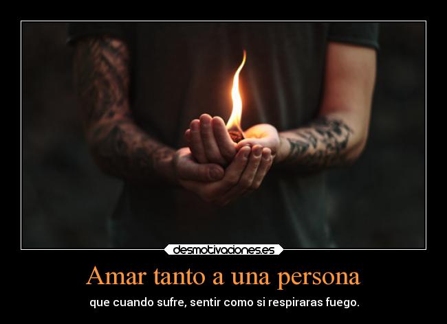 Amar tanto a una persona -