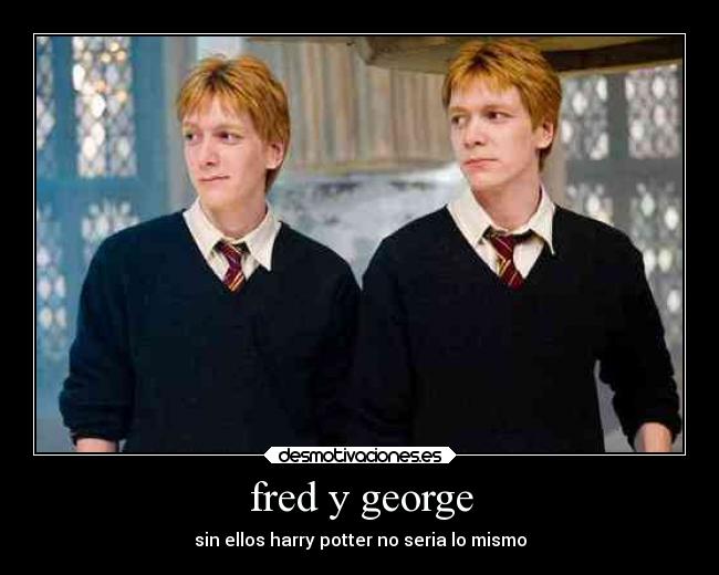 fred y george - sin ellos harry potter no seria lo mismo