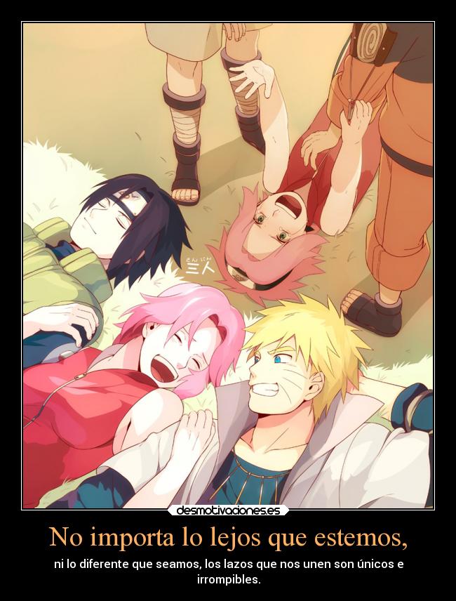 carteles amistad naruto desmotivaciones