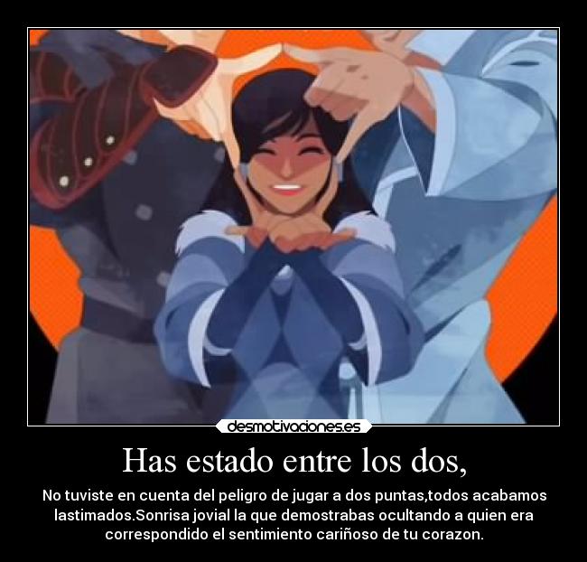 carteles amor adolescentes jugar juego dos cinco seis puntas avatar korra amon tarrlok fuego agua contrarios desmotivaciones