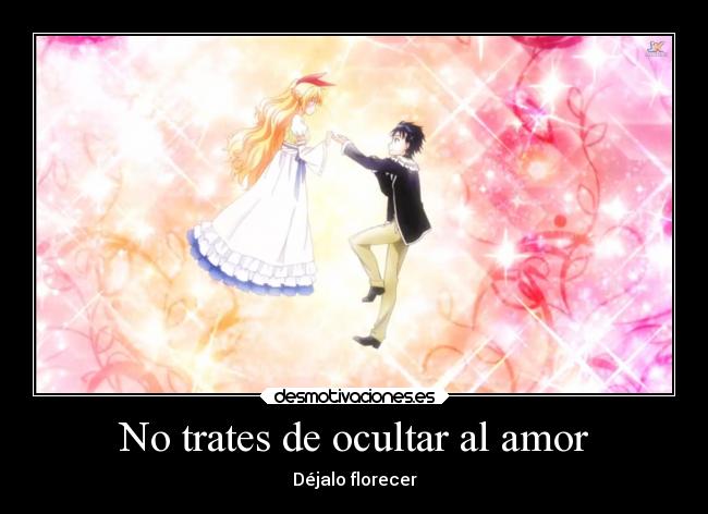 No trates de ocultar al amor - 