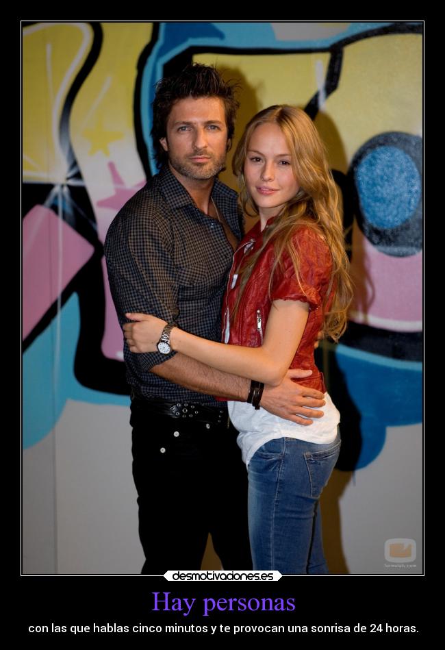 Hay personas - con las que hablas cinco minutos y te provocan una sonrisa de 24 horas.