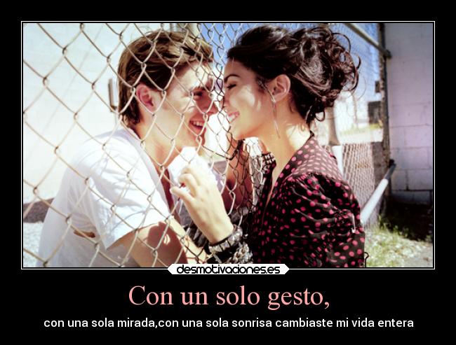 Con un solo gesto, - 
